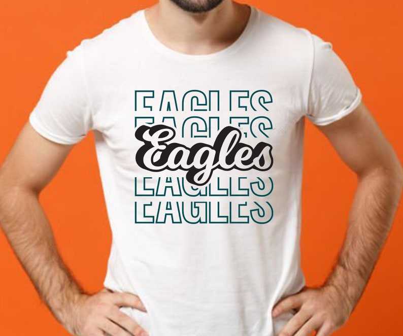 Eagles Logo Svg, Eagles Tee Svg | Eagles Shirt Svg | School Spirit Cute Design Cut File#5