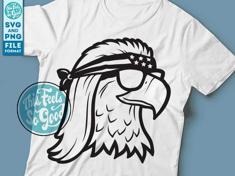 Eagle Head Svg, Mullet Eagle Svg | Patriotic svg | Vintage American Flag SVG Eagle 4th of July svg