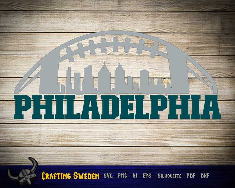 Philadelphia Eagles Svg, Philadelphia Football City Skyline for cutting &amp; - SVG PNG#4