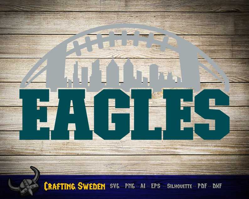 Philadelphia Eagles Svg, Philadelphia Football City Skyline for cutting &amp; - SVG PNG#5