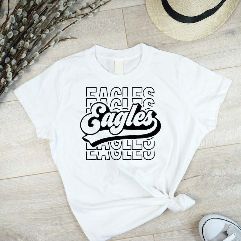 Eagles Svg, Eagles Tee Svg | Eagles Svg | School Spirit | Cute Design Cut File