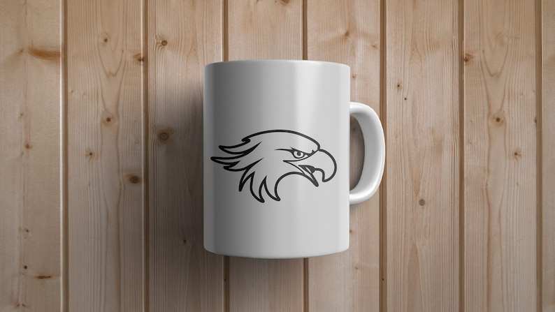 Eagle Head Svg, Eagle Mascot Svg | American Eagle Svg | Head of Eagle Svg
