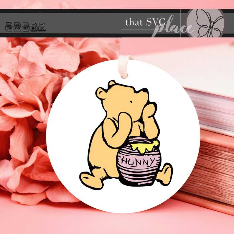 Classic Winnie the Pooh Honey Pot SVG PNG, Winnie-the-pooh Clipart