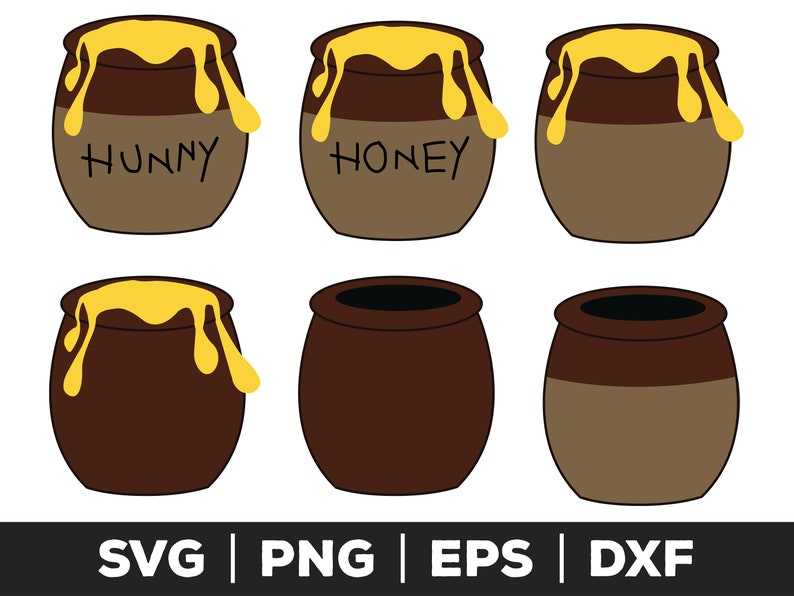 Honey Pots Svg, Winnie The Pooh Svg, Winnie Pooh SVG, Winnie - Inspire  Uplift