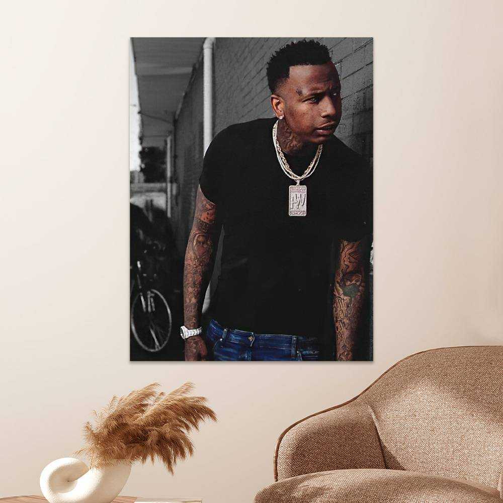 Moneybagg Yo Boxers Custom Photo Boxers Men's Underwear Microphone Boxers  White