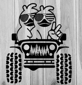 American Offroad Duck Svg Offroad Fun Design