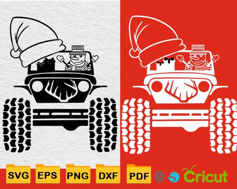 Christmas Offroad Svg Merry Christmas 4x4 Snowman Svg#4