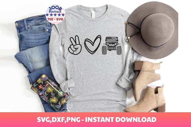 Peace Love offroad style SVG,4WD,Peace Love SVG,Peace Sign Svg,Offroad life,Offroad Heart Girl,American offroad Svg,4x4 offroad Lover,Cricut#6