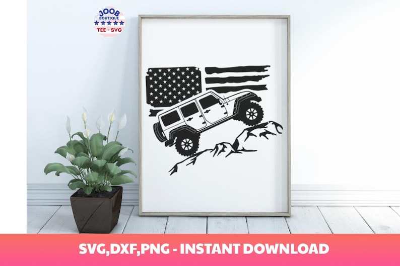 American Classic offroad Svg,Hiking Design,Adventure  Offroad,USA Flag,Amarican Flag offroad, offroad Clip art,offroad 4x4,Cricut Silhouette#6
