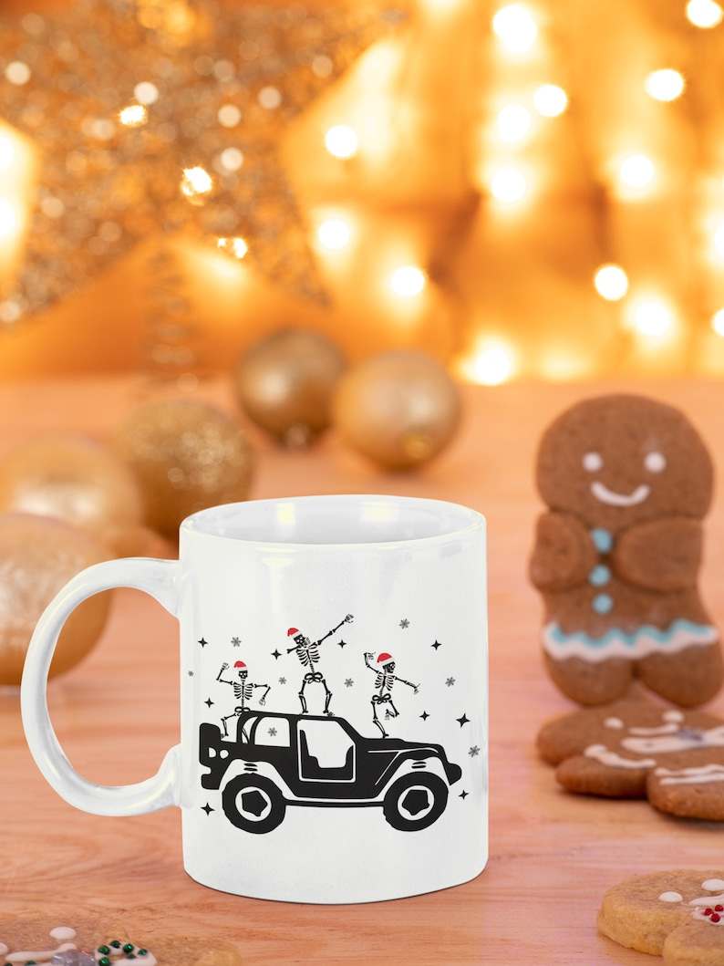 Download Funny Christmas Skeleton Dancing Offroad Svg Designs For Your Craft Projects