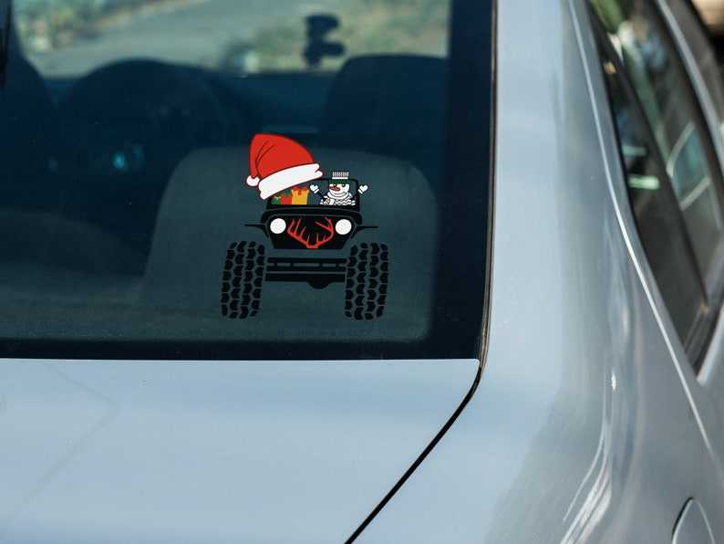 Christmas Offroad Svg Merry Christmas 4x4 Snowman Svg#5