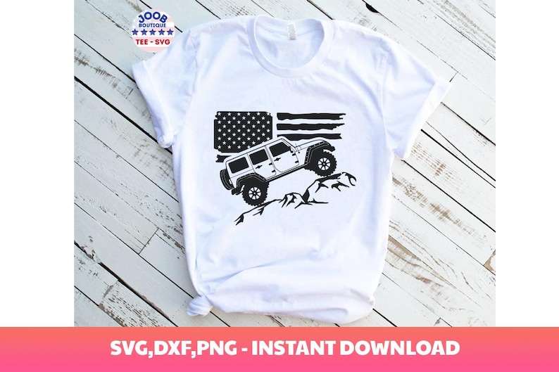 American Classic offroad Svg,Hiking Design,Adventure  Offroad,USA Flag,Amarican Flag offroad, offroad Clip art,offroad 4x4,Cricut Silhouette#7
