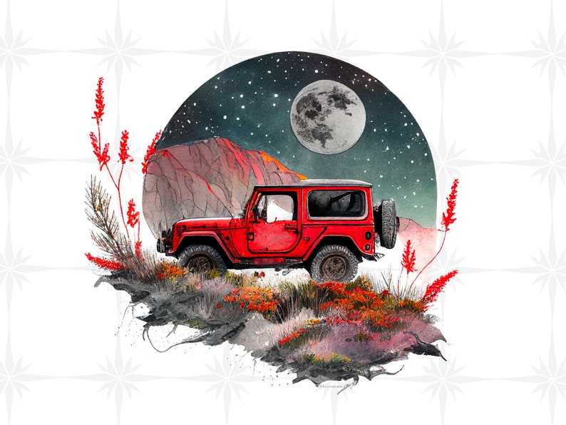 Offroad SVG Camping Decal Travel Wild Moon Mountains Perfect for Crafting And Design Projects