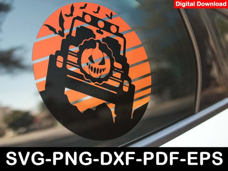 Halloween Offroad Svg Pumpkin Offroad Design#4