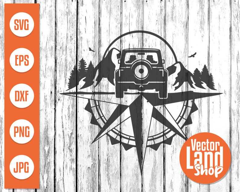 BUNDLE Offroad Svg, Adventure Off Road, Compass svg, Adventure Svg, Travel Svg, Truck Svg, Silhouette Vector, Cut File Design, Scrapbook.#2