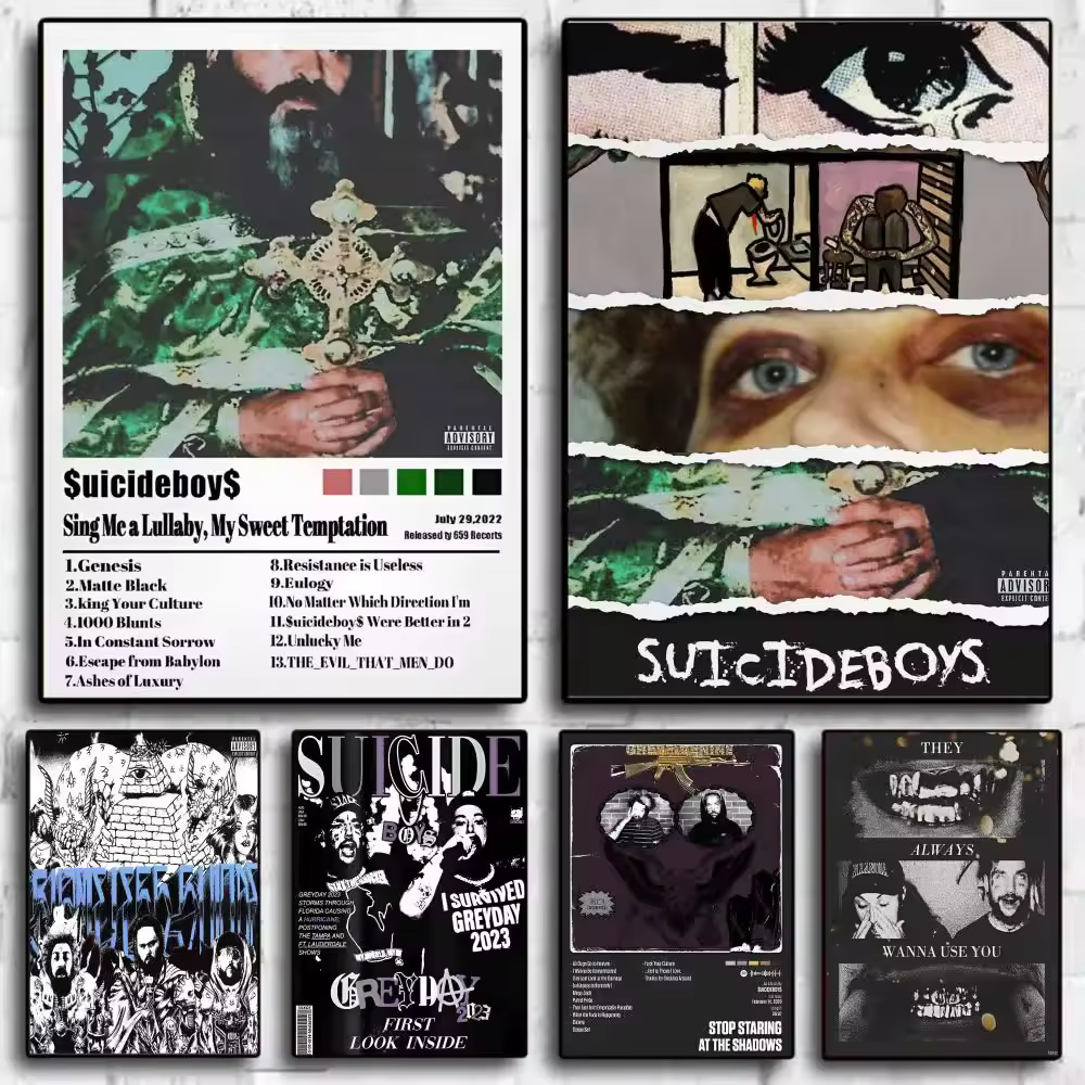 Singer Suicideboy Movie Sticky Posters 