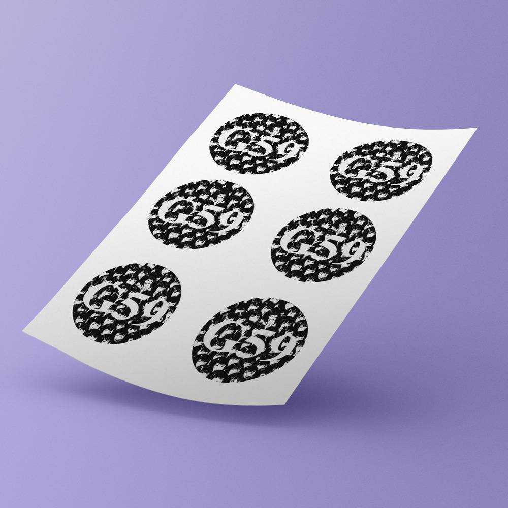 G59 round stickers decorative stickers gift for fans Grey Sheep