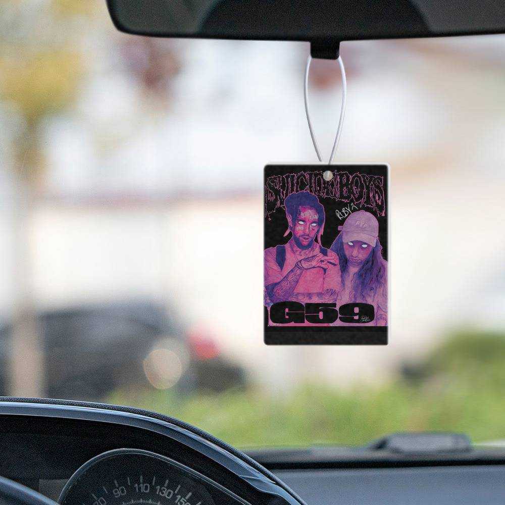 Suicide Boys Car Air Freshener Car Hanging Accessoires Gifts for Suicide Boys Fans Suicideboys Signed Purple Haze Air Freshener