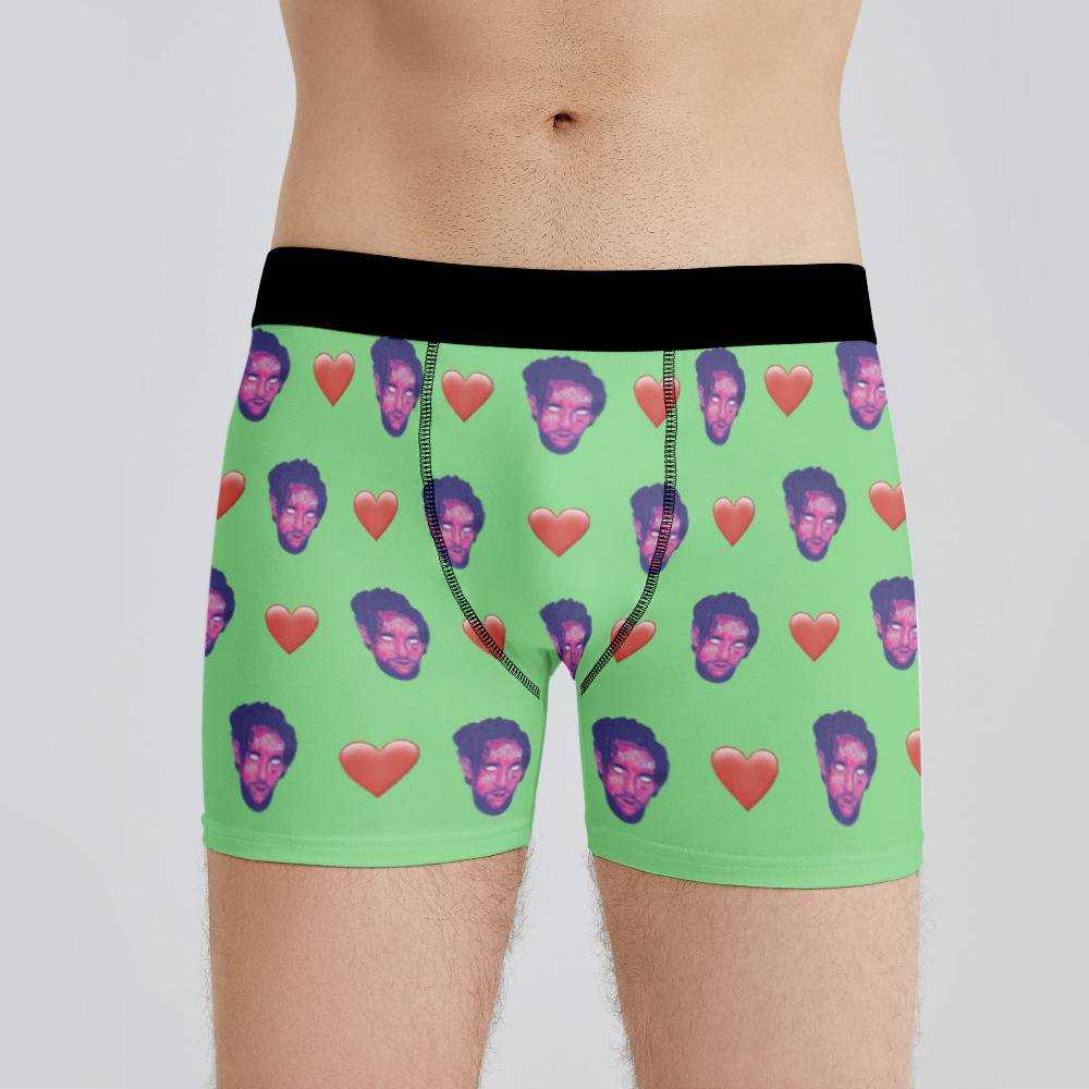 Suicide Boys Boxers Custom Photo Boxers Men's Underwear Heart Boxers Green