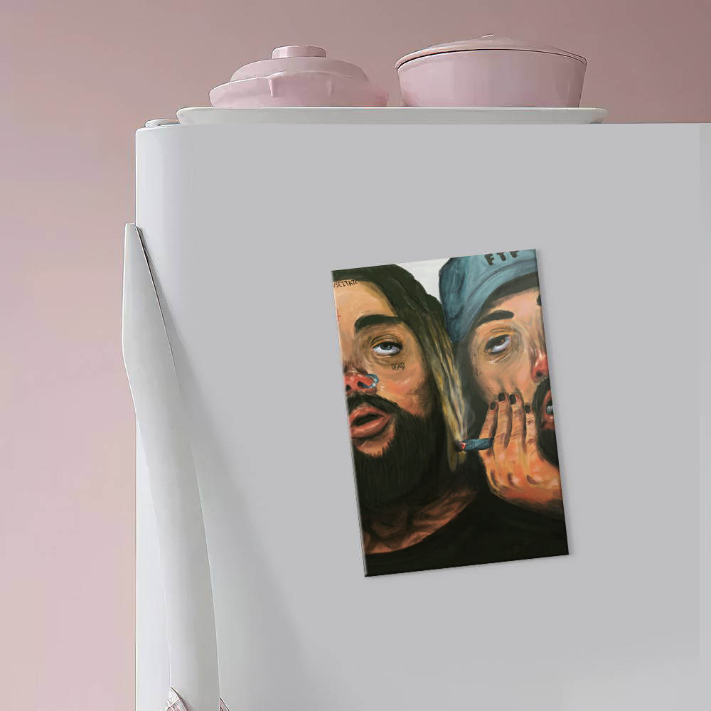 Suicide Boys Fridge Magnet Suicide Boys Painting Fridge Magnet