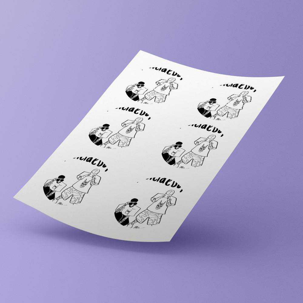 Suicide Boys round stickers decorative stickers gift for fans SUICIDEBOYS Stylized Suicide