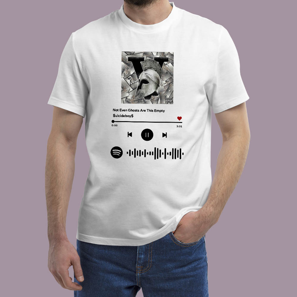 Suicideboys Not Even Ghosts Are This Empty Spotify Code Scannable T-shirt Suicide Boys T-shirt The Perfect Gift#1
