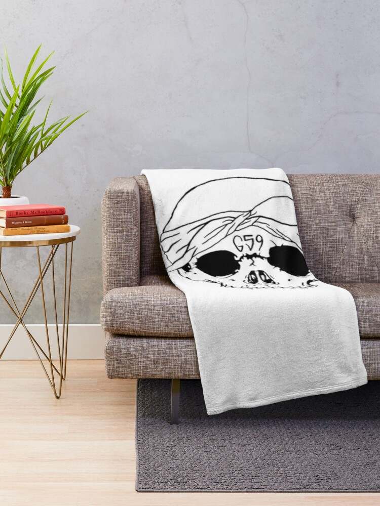 G59 Skull Throw Blanket#3