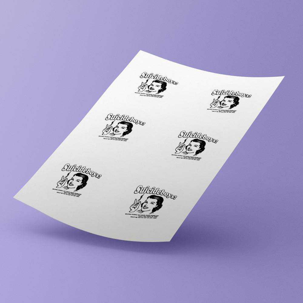 Hip-Hop Duo Suicideboys Round Stickers The Dawn Of Time Decorative Stickers