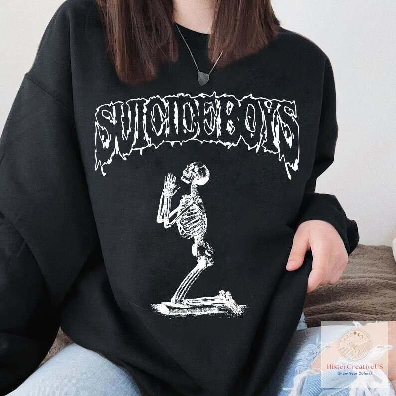 Vintage Suicideboys Skeleton Sweatshirt, Suicideboys Shirt, Vintage Suicideboys Skeleton Long Sleeve Shirt Long Sleeve Shirt Crewneck