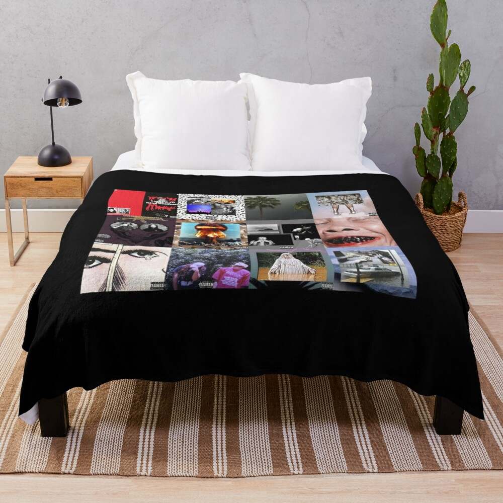 Suicide Boys Album Collage Throw Blanket Comfortable and Stylish#1
