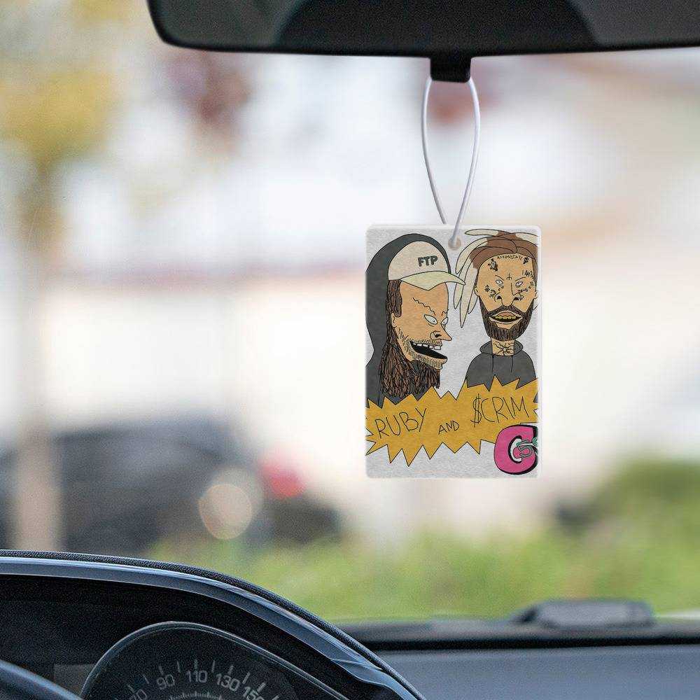 Suicide Boys Car Air Freshener Car Hanging Accessoires Gifts for Suicide Boys Fans Suicide Boys Ruby and Scrim Air Freshener