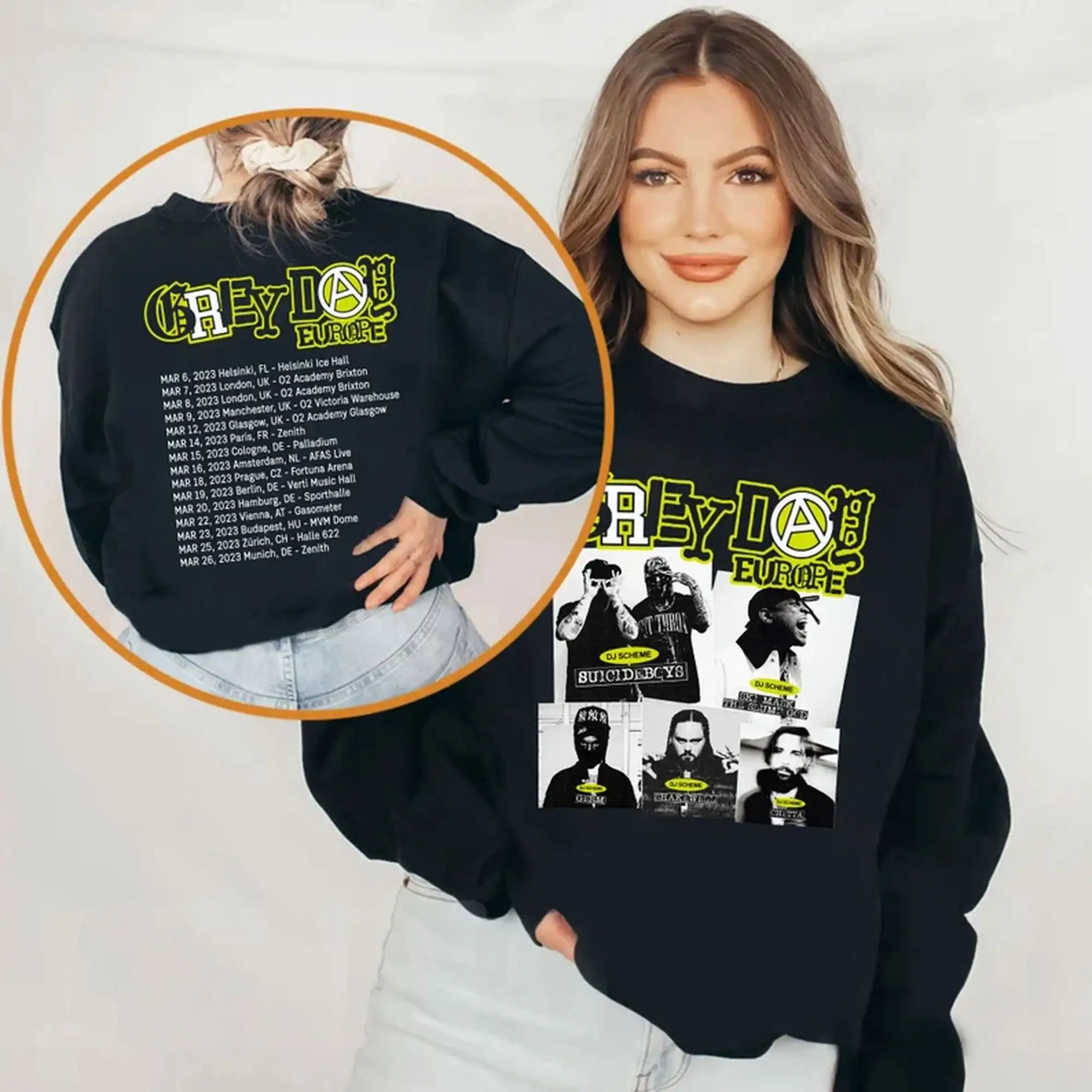 Grey Day Tour 2023 Sweatshirt, Suicideboys Unisex Hoodie Hoodies Long Sleeve Shirt Greyday Crewneck