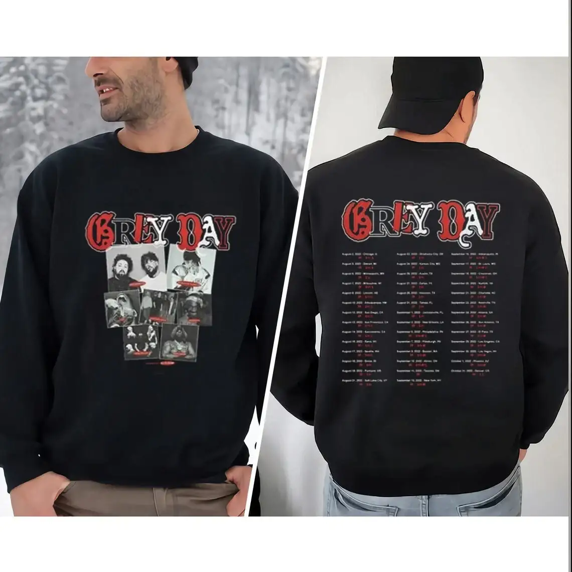 Suicideboys Grey Day Tour Long Sleeve, Grey Day Tour 2022 Sweartshirt Grey day 2022 Greyday Grey Day 2022 Tour