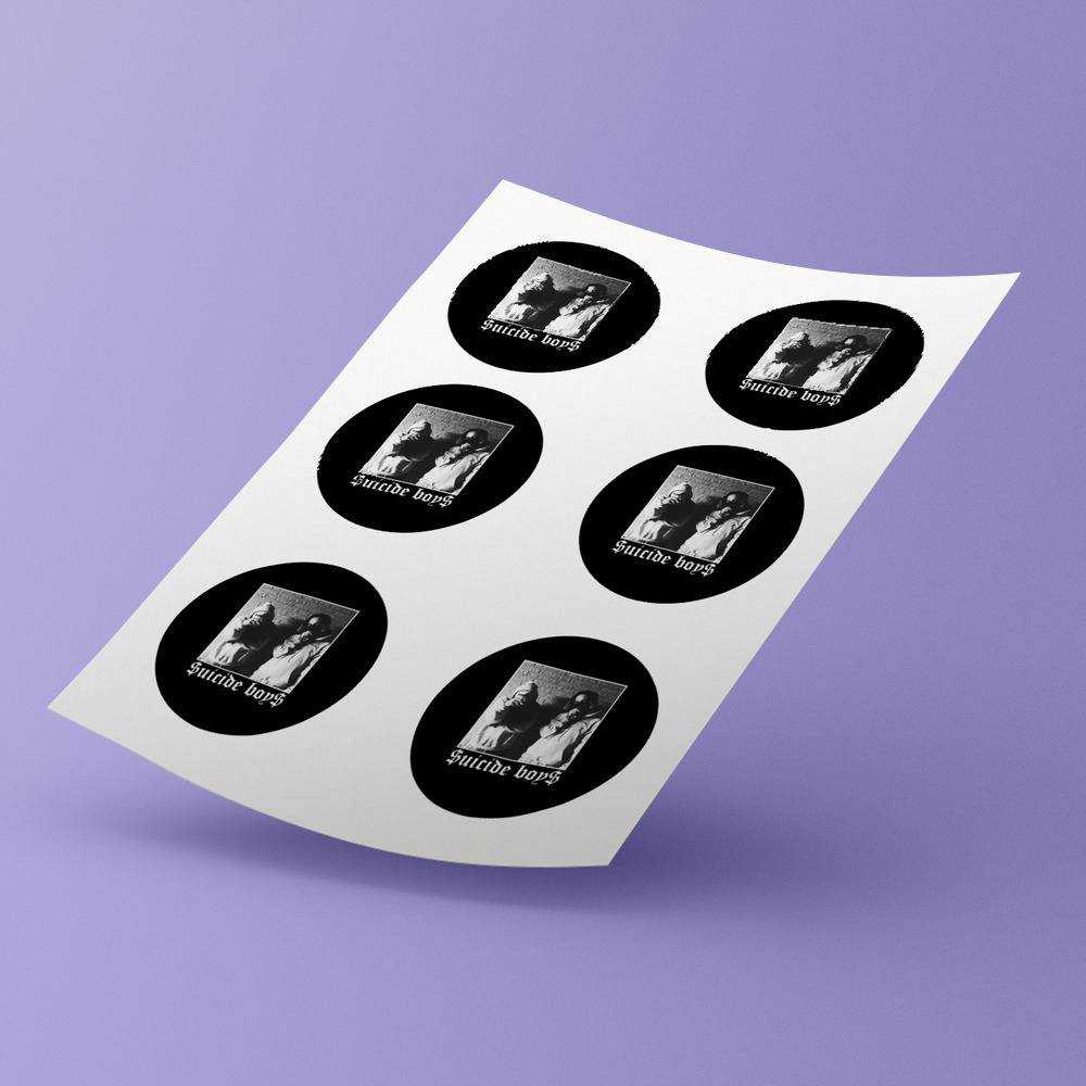 Suicide Boys round stickers decorative stickers gift for fans Suicide Boys 1 Essential