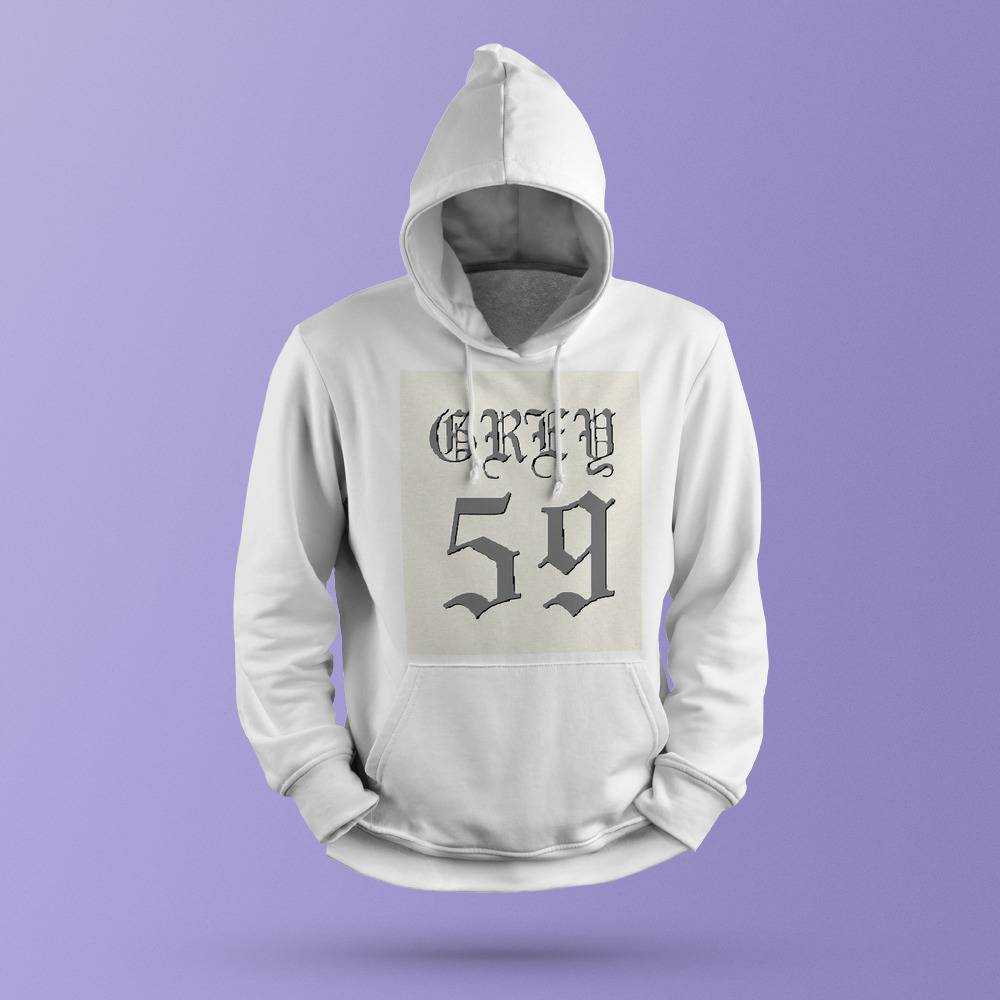 G59 Hoodie Classic Celebrity Hoodie GREY59 Hoodie Hoodies