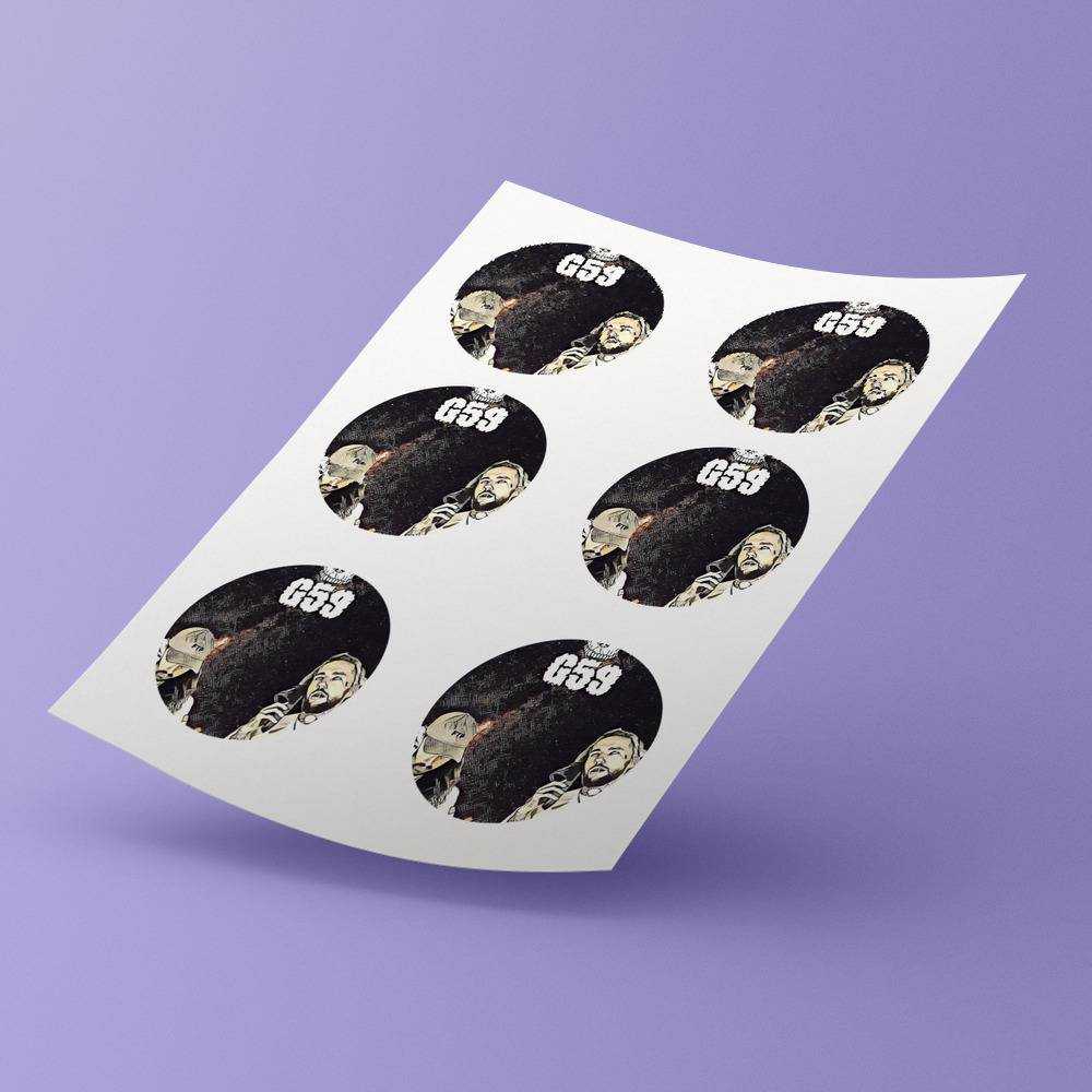 Suicide Boys round stickers decorative stickers gift for fans Suicideboys G59 Space Artwork