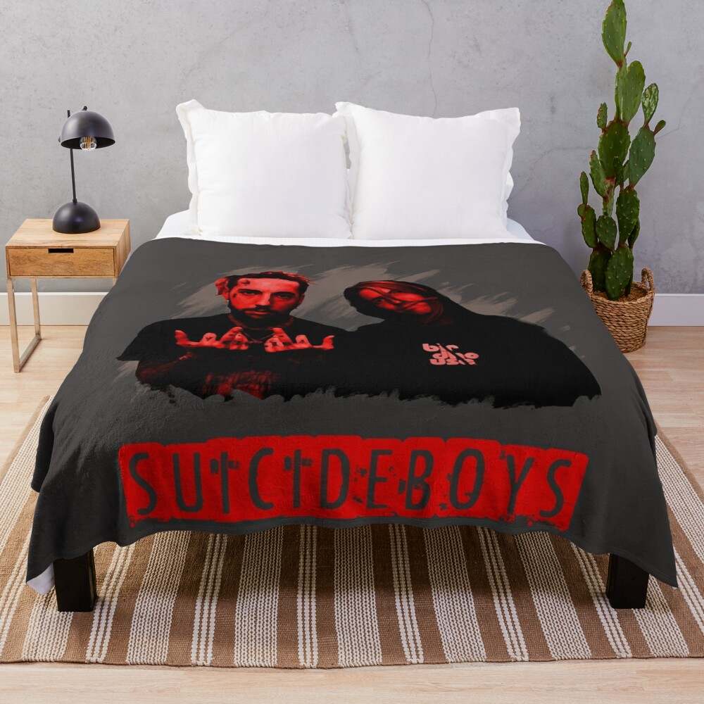 Suicideboys Red Throw Blanket Comfortable and Stylish#1