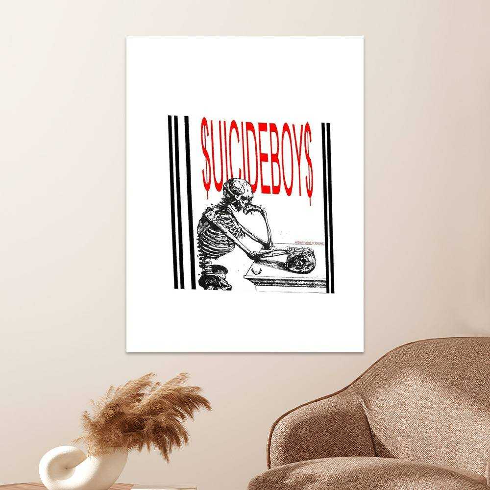 Hip-Hop Duo Suicideboys Poster Either Hated Or Ignored Poster Wall Art Sticky Poster Posters
