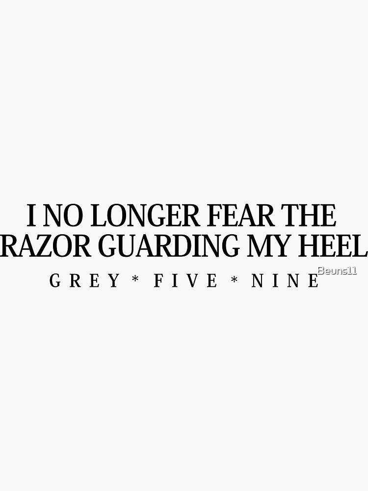 $uicideboy$ I No Longer Fear The Razor Guarding My Heel Tattoo Sticker Suicideboys Tattoo Sticker Show your Personality