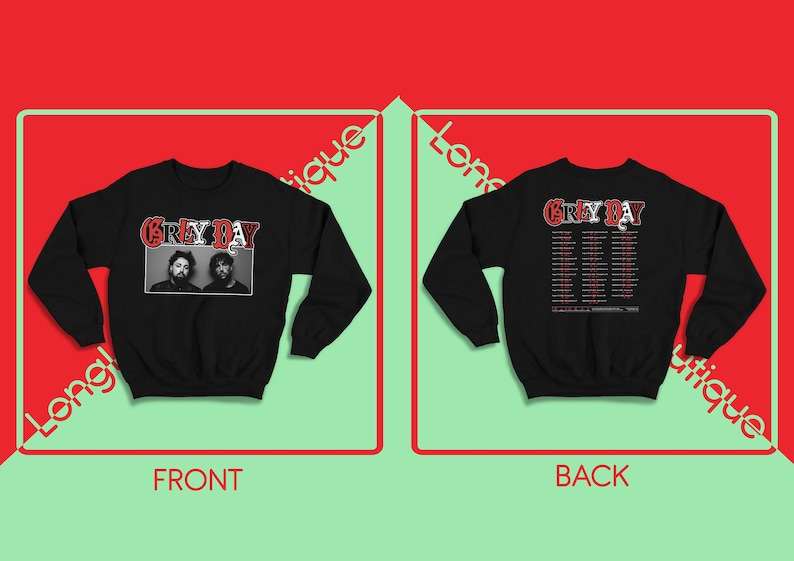 Grey Day Long Sleeve, Suicideboys Grey Day Tour 2022 Graphic G59 Sweatshirt Long Sleeve Shirt Grey day 2022 Greyday Grey Day 2022 Tour Crewneck