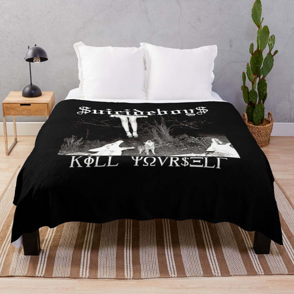 Suicideboys Kill Your Self Throw Blanket Comfortable and Stylish#1