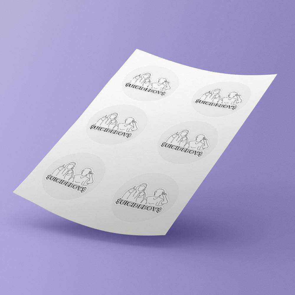 Suicide Boys round stickers decorative stickers gift for fans SuicideBoys Art