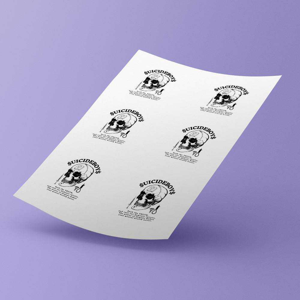 Hip-Hop Duo Suicideboys Round Stickers Seek The Truth Decorative Stickers