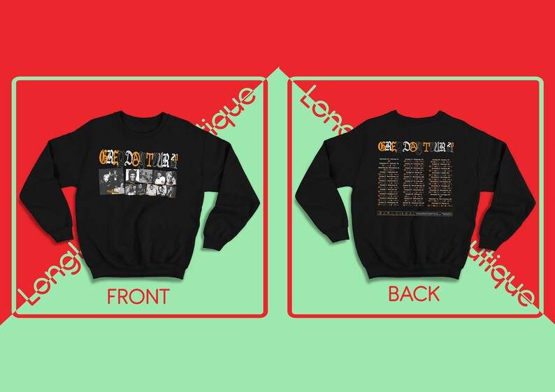 Suicideboys Grey Day Tour Dates G59 Long Sleeve, Suicideboys Rapper Hip Hop Sweatshirt Long Sleeve Shirt Greyday Grey Day 2022 Tour Crewneck