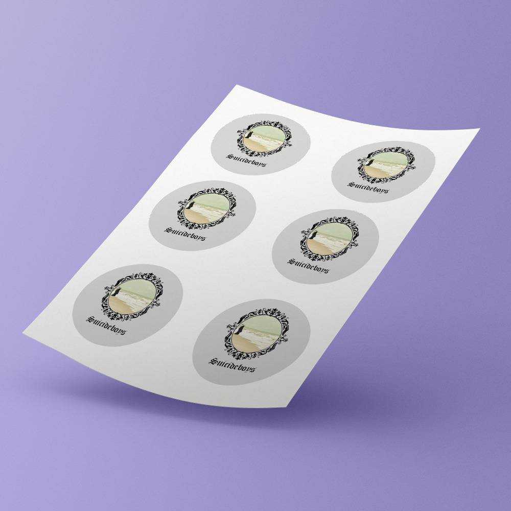 Hip-Hop Duo Suicideboys Round Stickers South Side Suicide Decorative Stickers