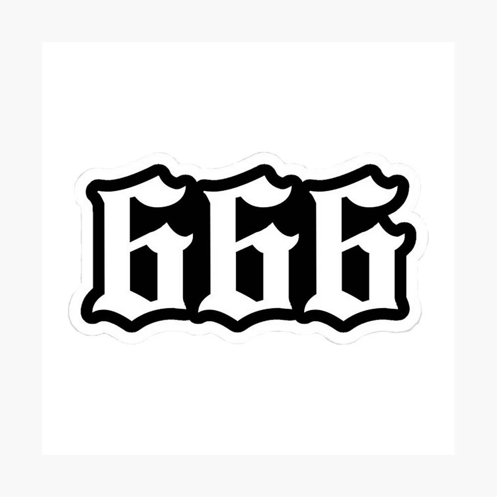 666 Tattoo Sticker Perfect for Fans Durable Long Lasting