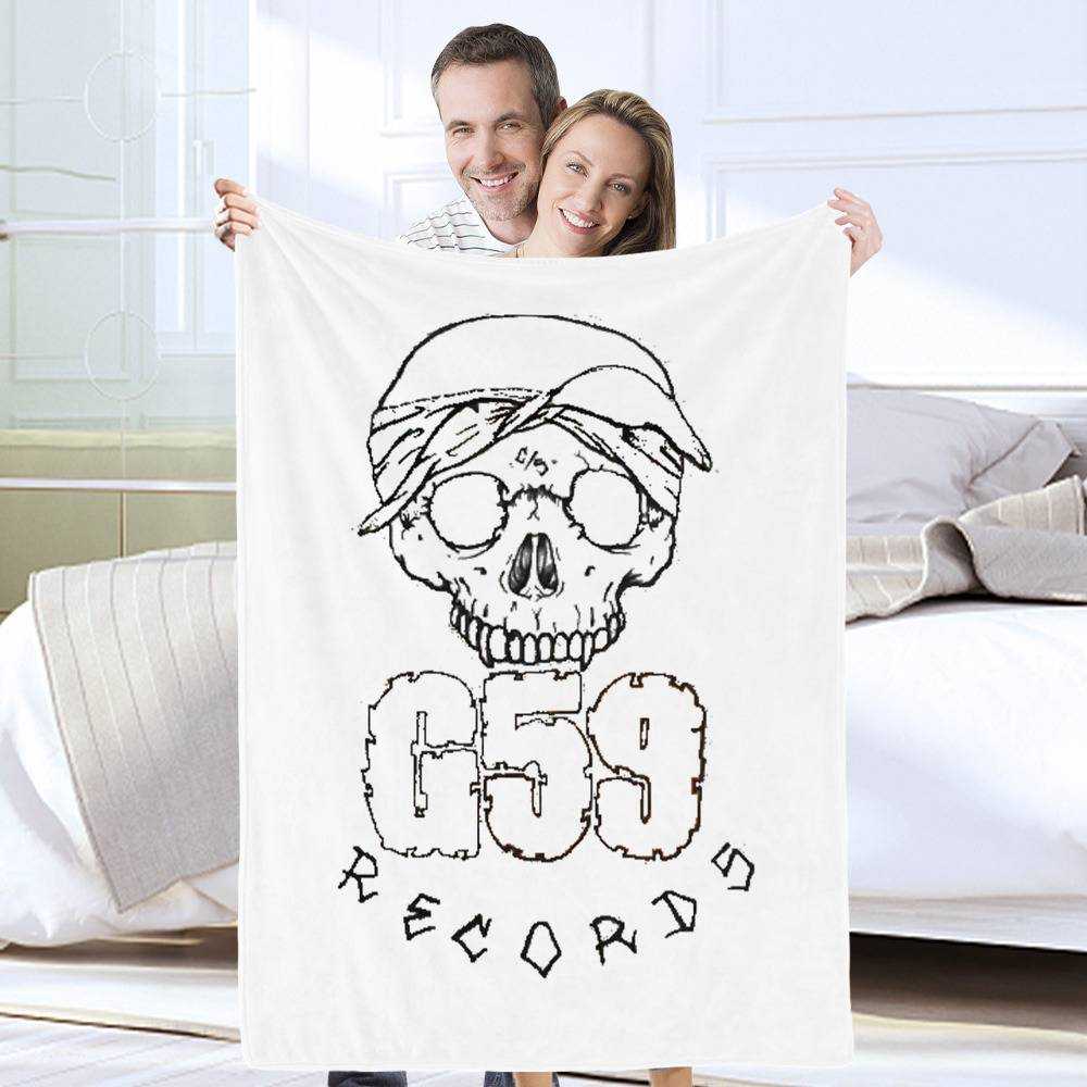 G59 Blanket G59 Skull Records Logo Art Blanket Blankets