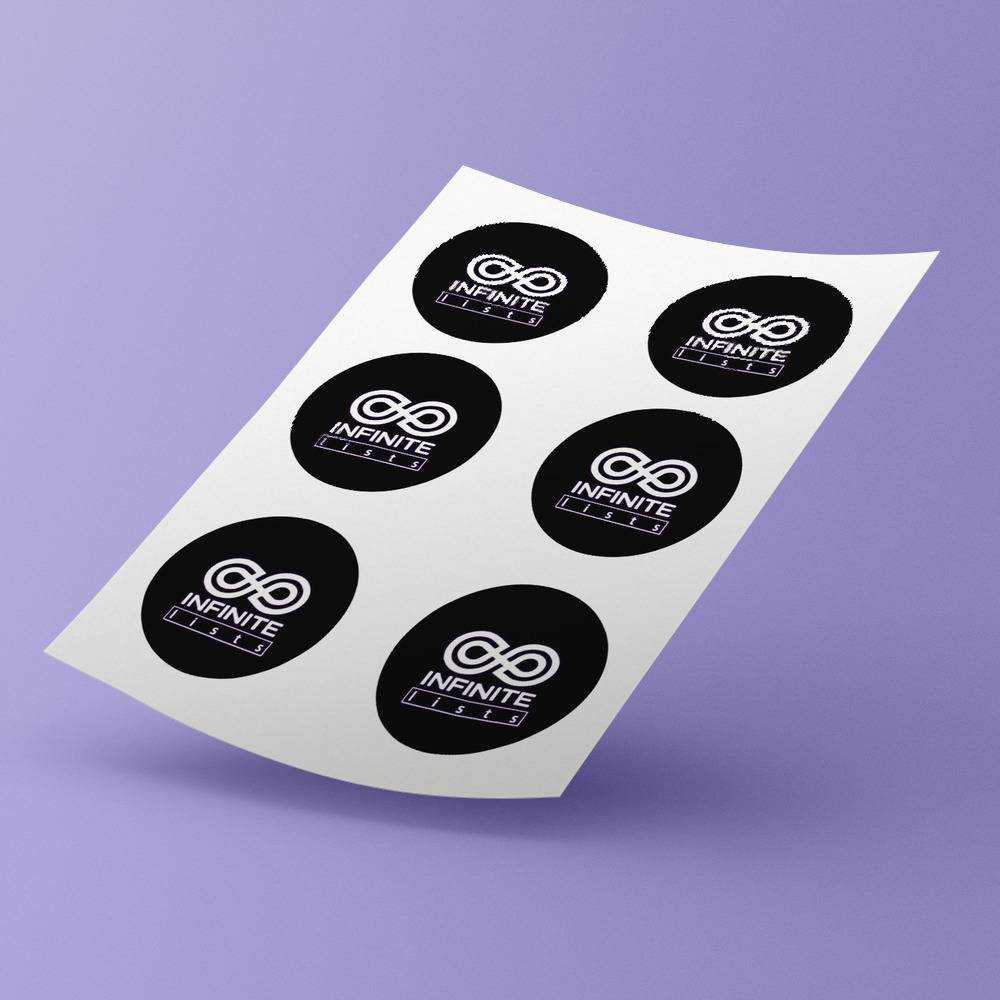 Caylus round stickers decorative stickers gift for fans White Logo