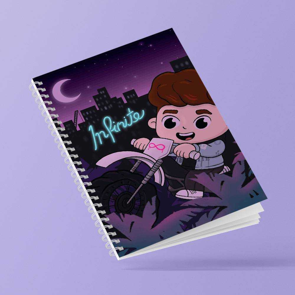 Caylus Spiral Bound Notebook Journal Diary Gift for Fans Infinite Art Notebook