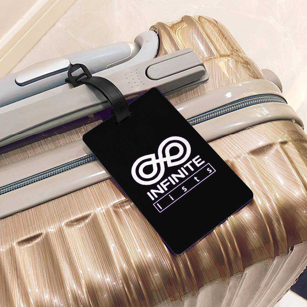 Caylus Luggage Tag Classic Celebrity Luggage Tag White Logo by Caylus Luggage Tag